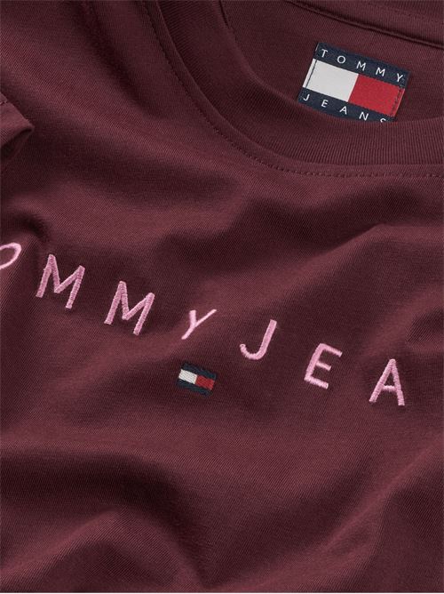 T-shirt in cotone rossa Tommy Jeans | DM0DM207440KP